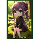 Niedliches Notizbuch Elfe, Buch: Perfektes Geschenk für Elfen Liebhaber & Natur Fans: Taschennotizbuch, Journal, Taschenbuch, Kalender, Organizer, Elf ... Elfe, Kindergarten, Deko, Kinder, Anime, Bild