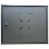 Nif Bilişim Iki Yönlü Kilitli Metal Pano Hareketli Raf Kayıt Cihazı Panosu dvr Box 55CMX45CMX15CM Siyah
