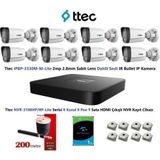 Nif Bilişim Ttec 2mp Mikrofonlu 8 Kameralı 1TB Disk Tak Çalıştır Hazır IP Kamera Seti