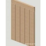 Nifi Art Dekoratif, Duvar Çıtası, Ahşap Duvar Paneli, Boyanabilir, Ham, Mdf, 27X102 (3 Lü Paket)