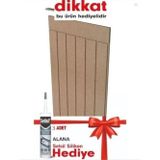 Nifi Art Hediyeli Dekoratif, Duvar Çıtası, Ahşap Duvar Paneli, Boyanabilir, 4Mm Ham Mdf, (3 Adet), 3'Lü Paket
