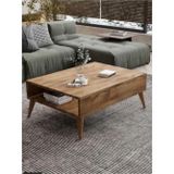Nifi Art Orta Sehpa Masa Salon Sehpası Lüx Model 90X50X33 Atlantik Çam-Organizer-Dekoratif 90x50 cm