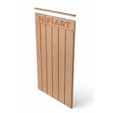 nifiart Dekoratif, Duvar Çıtası, Ahşap Duvar Paneli, Boyanabilir, 4mm Ham Mdf, 45 x 105 1 ADET