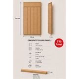 nifiart Dekoratif, Duvar Çıtası, Ahşap Duvar Paneli, Boyanabilir, Ham, (5mm) Mdf, 54x102, 3'LÜ PAKET