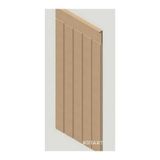 nifiart Dekoratif, Duvar Çıtası, Ahşap Duvar Paneli, Boyanabilir, Ham, Mdf, 27x102 (1ADET)