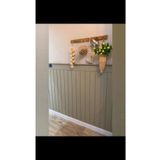 nifiart Dekoratif, Duvar Çıtası, Ahşap Duvar Paneli, Boyanabilir, Ham, Mdf, 45x102 (3 ADET), 3'lü Paket