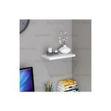Nifiart Duvar Rafı Parlak Beyaz Uçan Raf Mdf Gizli Bağlantılı (30 x 20 Cm) 18MM Kalınlıkda - Çok Renkli