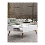 nifiart Orta Sehpa Masa Salon Sehpası Lüx Model 90x50x33 Beyaz