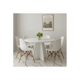 Nifiart Yuvarlak Modern Dekoratif Yemek Masası Mutfak Masası-Dekoratif-Organizer Masa