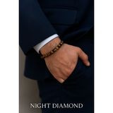 Night Diamond Orijinal Doğal Taş El Yapımı Enerji - Uyum - Denge Sağlayan Bileklik-74
