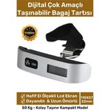 Night Watchers Deluxe Seyahat Bavul Ağırlık Tartı Dijital LCD Ekran Çok Amaçlı Taşınabilir Bagaj Tartısı Max 50 kg - Araba - --