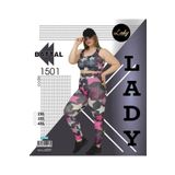 NightLove Lady Büyük Beden Fitness Tayt Crop Sporcu Takımı