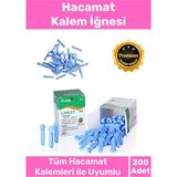 Nightwatchers Profesyonel Tüm Kalemlerle Uyumlu Şeker Parmak Delme Hacamat 200 Adet Kalem İğnesi - 4 Kutu - 1