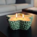 Nigi Store Deniz Yıldızı Formlu Dekoratif Mum - Hediyelik Oda/Balkon/Banyo Süsü Dekoru 15 Cm Çap