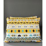 Niğtex 2 Adet fermuarlı 50X70 cm Yastık Kılıfı - Sarı - Beyaz