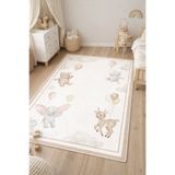 Nihai Ev Dijital Kaymaz Yıkanabilir Sevimli Hayvanlar Soft Boho Çocuk Halısı Oyun Halısı
