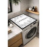 Nihai Ev Leke Tutmaz Kaymaz Yıkanabilir Çamaşır Makinesi Kurutma Makinesi Örtüsü & Matı ( 60x60 cm )
