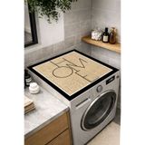 Nihai Ev Leke Tutmaz Kaymaz Yıkanabilir Jüt Görünümlü Çamaşır Makinesi Kurutma Makinesi Örtüsü & Matı 60x60cm
