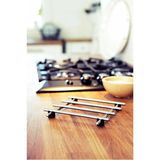 Nihale 18X18 cm 2'li Metal Taban Tencere ve Tava Altlığı Seti - Antrasit