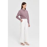 Nihan Beli Lastikli Culotte Pantolon Ekru