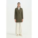 Nihan Kruvaze Blazer Ceket - Haki