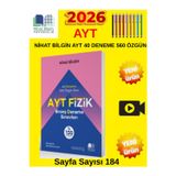 Nihat Bilgin Ayt Fizik 40 Deneme 2026 Yeni Nesil Video Çözümlü + Tablet Kalem(560 Özgün Soru)
