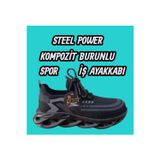 Nihomall20 Steel Power Kompozit Burunlu Spor İş Ayakkabı