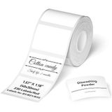 NIIMBOT B1 Etiket Bandı B21 Kendinden Yapışkanlı Etiketleme Bandı 1.5" X 1.2" (40x30mm) Termal Etiket Baskı Kağıdı NIIMBOT Barkod/Adres/Posta/Logo/İş/Ev Etiketi için Etiketler, 230 Etiket/Rulo, Beyaz