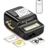 NIIMBOT B21 Etiket Makinesi Mürekkepsiz Bluetooth Etiket Yazıcısı, Küçük İşletmeler için 2 İnç Taşınabilir Termal Yazıcı, Adres, Logo, Giyim, Posta, Mumlar, Takı, Hediye için Etiket Yazıcısı, Siyah