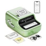 NIIMBOT B21 Etiket Makinesi Mürekkepsiz Bluetooth Etiket Yazıcısı, Küçük İşletmeler için 2 İnç Taşınabilir Termal Yazıcı, Adres, Logo, Giyim, Posta, Mumlar, Takı, Hediye için Etiket Yazıcısı, Yeşil