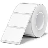 NIIMBOT Kendinden yapışkanlı termal etiketler, B1/B21/B3S etiket bandı, okul, ev, ofis, küçük işletmeler için kağıt (beyaz-dikdörtgen, 30 x 20 mm)