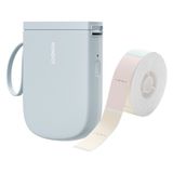 Niimbot Nıımbot D11_H Bluetooth Etiket Yazıcısı (Mavi) + T14 40×155 mm Index Summer Desenli Etiket Rulosu