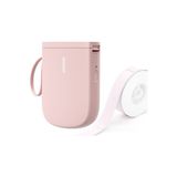 Niimbot Nıımbot D11_H Bluetooth Etiket Yazıcısı (Pembe) + T14 40×160 mm Light Pink Desenli Etiket Rulosu