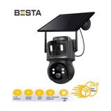 Nikaa Shop 3 Mp + 3mp Cift Kameralı Wifi Solar Kablosuz Güvenlik Kamerası BS-2091