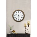 Nikaa Shop 36 cm Eskitme Metal Roma Rakamlı Duvar Saati