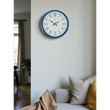 Nikaa Shop 36 cm Mavi Roma Rakamlı Duvar Saati