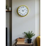 Nikaa Shop 36 cm Sarı Roma Rakamlı Duvar Saati