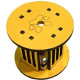 Nikaa Shop Buffer® Mini Silindir Eğlenceli Renkli Sağlam Küçük Pati Izi Şekilli Kedi Oyuncağı
