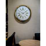 Nikaa Shop Royal Gold 40 cm Metal Duvar Saati