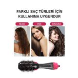 Nikadu 1200 W Ultra Hava Üflemeli Saç Şekillendirici Düzleştirici Fön Tarağı Saç Kurutma.