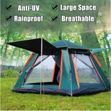 Nikadu 6 Kişilik Tam Otamatik Tenteli Kamp Çadırı Portatif Anti-Uv Su Geçirmez Outdoor Plaj Piknik Çadırı