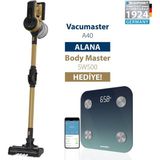 Nikadu Blaupunkt A40 Vacumaster Kablosuz Dikey Süpürge + Blaupunkt SW500 Body Master Smart Tartı - Altın