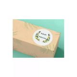 Nikah Hatırası Etiketi Flowers Mat Yuvarlak Sticker Wedding Ceremony 4 Cm (40 Adet)