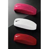 NIKE 3luHBset Swoosh Havlu Saç Bandı 3'lü Özel Set,Çok Renkli