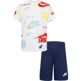 Nike 76K471-U90 Beyaz Şort T-Shirt Takım