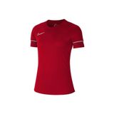 Nike Academy 21 Dri Fit Kadın Kırmızı Yuvarlak Yaka Tişört
