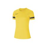 Nike Academy 21 Dri Fit Kadın Sarı Yuvarlak Yaka Tişört