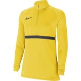 Nike Academy Dri Fit Half Zip Kadın Sarı Dik Yaka Sweatshirt - XL