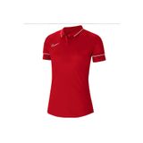 Nike Academy Dri Fit Kadın Kırmızı Klasik Yaka Polo Tişört