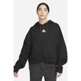 Nike ACG Therma-FIT Loose Fit "Tuff Knit" Fleece Hoodie Women's Kadın Bol Kesim Polar Sweatshirt Siyah